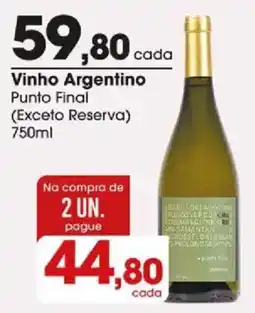 Zaffari Vinho Argentino Punto Final oferta