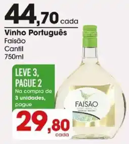 Zaffari Vinho Português Faisão Cantil oferta
