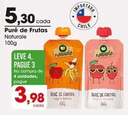 Zaffari purê de frutas natural oferta
