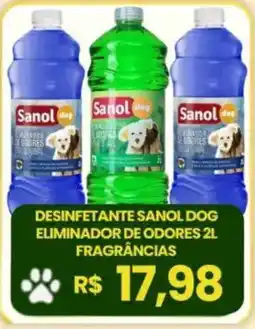 Supermercado Padrão Desinfetante sanol dog eliminador de odores oferta