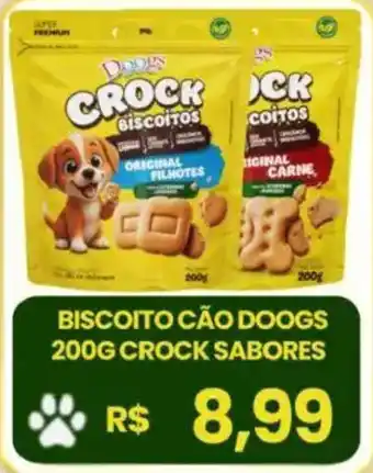 Biscoito cão doogs 200g crock sabores