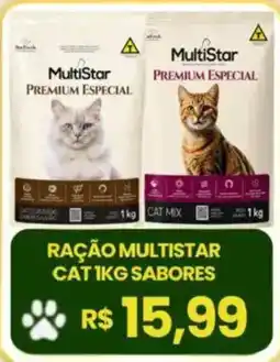 Supermercado Padrão Ração multistar cat 1kg sabores oferta
