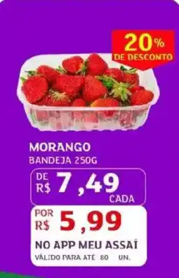 Assaí Atacadista Morango bandeja oferta