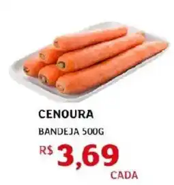 Assaí Atacadista cenoura bandeja oferta