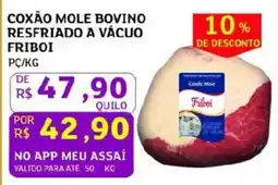 Assaí Atacadista Coxão mole bovino resfriado a vácuo friboi oferta
