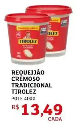 Assaí Atacadista Requeijão cremoso tradicional tirolez oferta