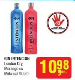 Higa Atacado gin intencion london dry, morango ou melancia oferta