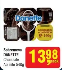 Higa Atacado Sobremesa danette chocolate ao leite oferta