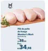 Sam's Club Member's mark - filé de peito de frango oferta