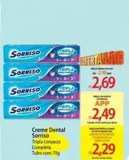 Atacadão Sorriso - creme dental oferta