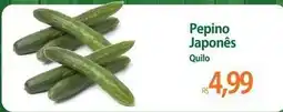 Atacadão Japonês - pepino japonês oferta