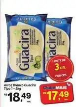 Fort Atacadista Guacira - arroz branco tipo 1-5kg oferta