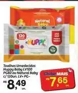 Fort Atacadista Huppy baby - toalhas umedecidas baby lv100.pg800 ou natural baby c/120un. lv+ pg oferta