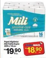 Fort Atacadista Mili - papel higiênico folha dupla oferta