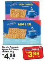 Fort Atacadista Cracker - biscoito casaredo água e sal/cream oferta