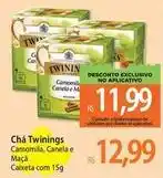 Atacadão Twinings - cha camomila, canela e maçã caixeta com 15g oferta