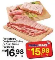 Fort Atacadista Costelinha - panceta ou suina c/osso carne fresca oferta