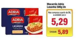 Spani Atacadista Adria - macarrão lasanha oferta
