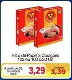 Spani Atacadista 3 corações - filtro de papel oferta