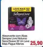 Spani Atacadista Leve - absorvente com abas sempre livre noturno seco/suave 32 un oferta