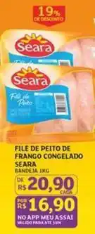 Assaí Atacadista Seara - filé de peito de frango congelado oferta