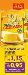 Assaí Atacadista Gostosinha - flocao de milho oferta