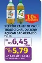 Assaí Atacadista São geraldo - refrigerante de caju tradicional ou zero açúcar oferta