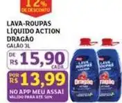 Assaí Atacadista Dragão - lava-roupas liquido action oferta