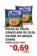 Assaí Atacadista Polpa de fruta congelada de caju, goiaba ou manga oferta