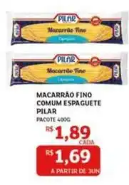 Assaí Atacadista Pilar - macarrão fino comum espaguete oferta