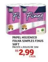 Assaí Atacadista Soft - papel higiênico folha simples finus oferta