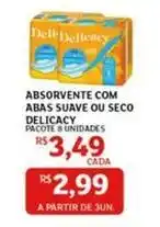 Assaí Atacadista Dell - absorvente com abas oferta