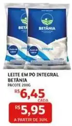 Assaí Atacadista Betânia - leite em po integral oferta