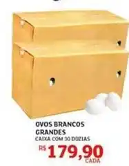 Assaí Atacadista Ovos brancos grandes oferta