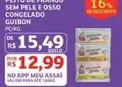 Assaí Atacadista Guibon - perio de frango sem pele e osso congelado oferta