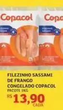 Assaí Atacadista Copacol - filezinho sassami de frango congelado oferta