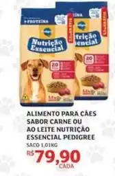 Assaí Atacadista Lina - alimento para cães sabor carne ou ao leite nutrição essential pedigree oferta