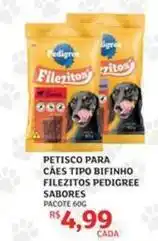 Assaí Atacadista Pedigree - petisco para caes tipo bifinho filezitos oferta