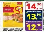 Roldão Sadia - sobrecoxa de frango congelada oferta