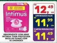 Roldão Intimus - absorvente com abas seca ou protegida oferta