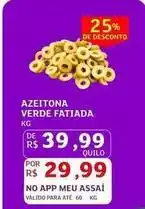 Assaí Atacadista Azeitona verde fatiada oferta