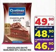 Roldão Qualimax - chocolate em po 50% cacau oferta
