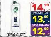 Roldão Limpar - cremoso cif tipos oferta