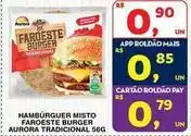 Roldão Aurora - hambúrguer misto faroeste burger oferta