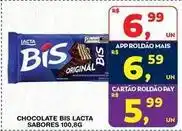 Roldão Lacta - chocolate bis oferta