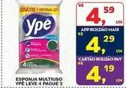 Roldão Ypê - esponja multiuso leve 4 pague 3 oferta