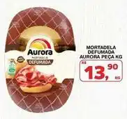 Roldão Aurora - mortadela defumada peça kg oferta