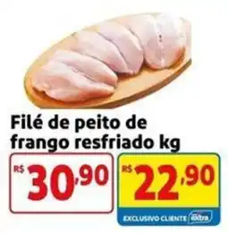 Mercado Extra Filé de peito de frango resfriado kg oferta