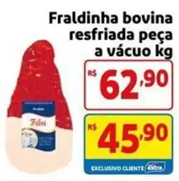 Mercado Extra Fraldinha bovina resfriada peça a vácuo oferta