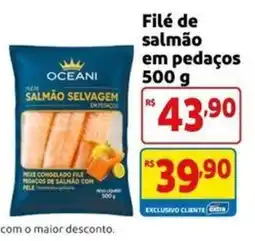 Mercado Extra Filé de salmão selvagem em pedaços oferta